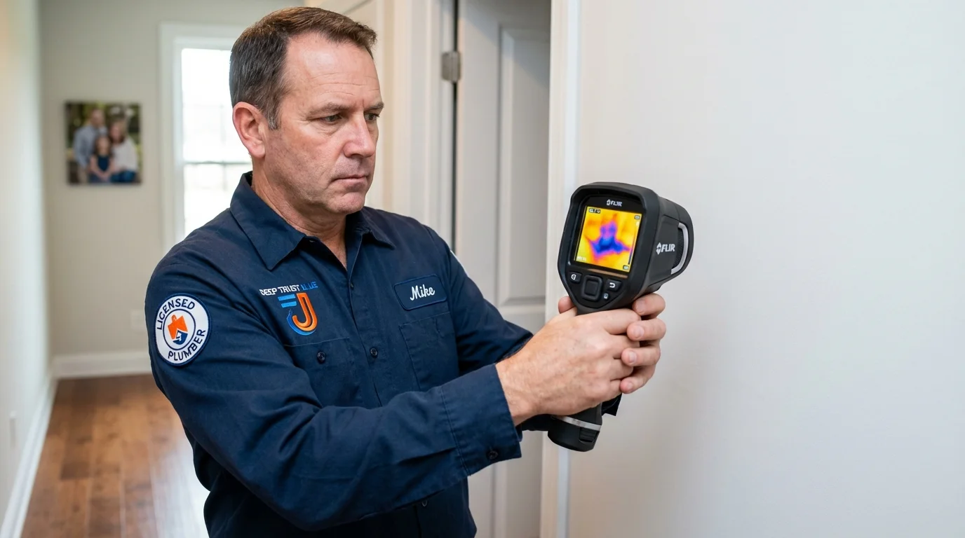 Thermal imaging leak detection by Johns Plumbing LLC in Yucca Valley